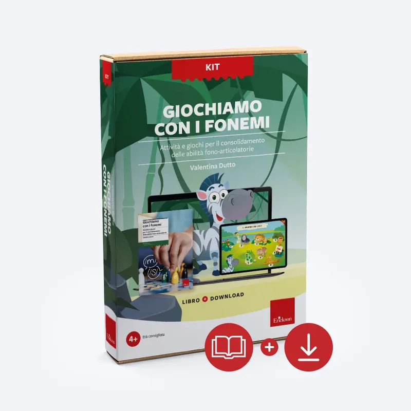 Nuovo Arrivo Giochiamo con i fonemi (Kit Libro + Software)