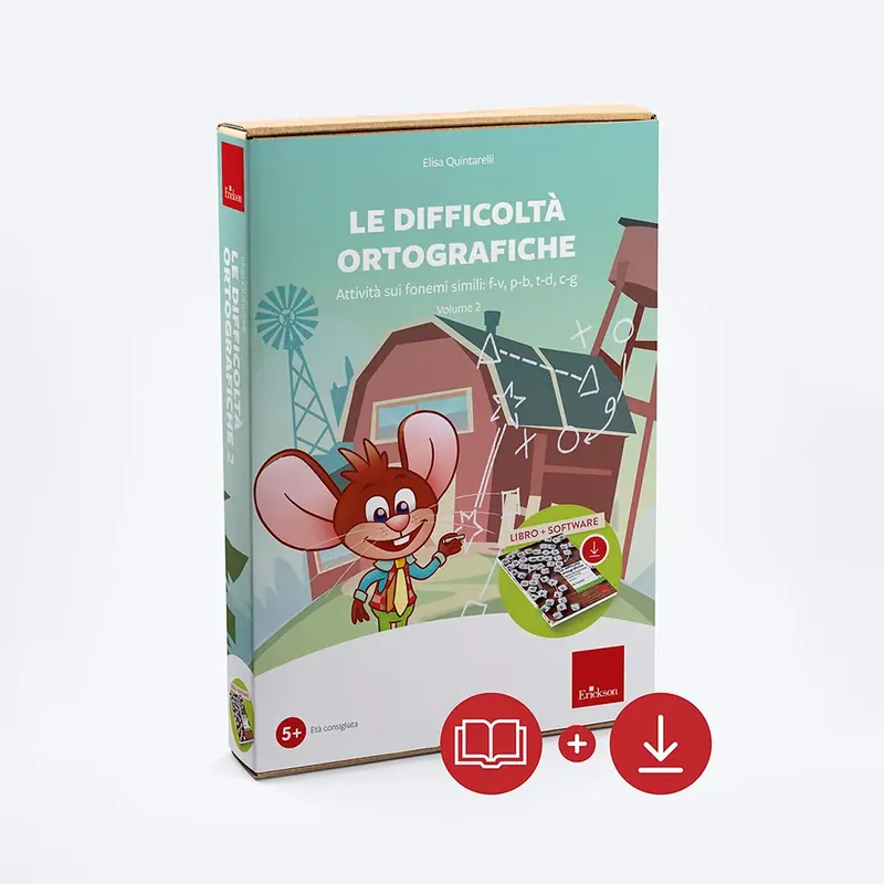 Le difficoltà ortografiche - Volume 2 (Kit Libro + Software) Economico
