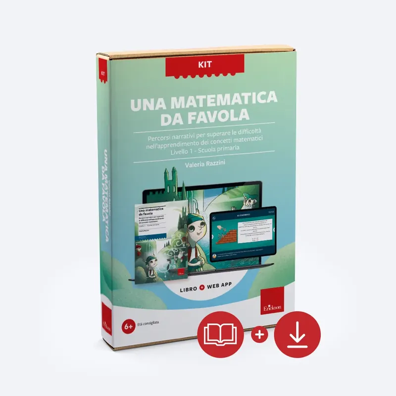 KIT Una matematica da favola - Livello 1 - Scuola Primaria (Libro + web app) Offerta Del Giorno
