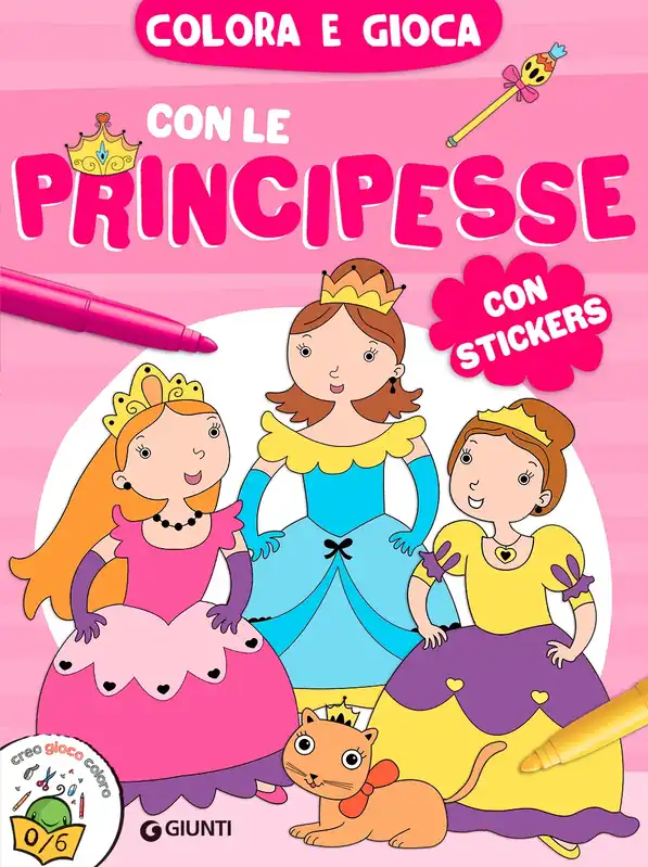 Colora e gioca con le principesse con stickers Promozione Esclusiva