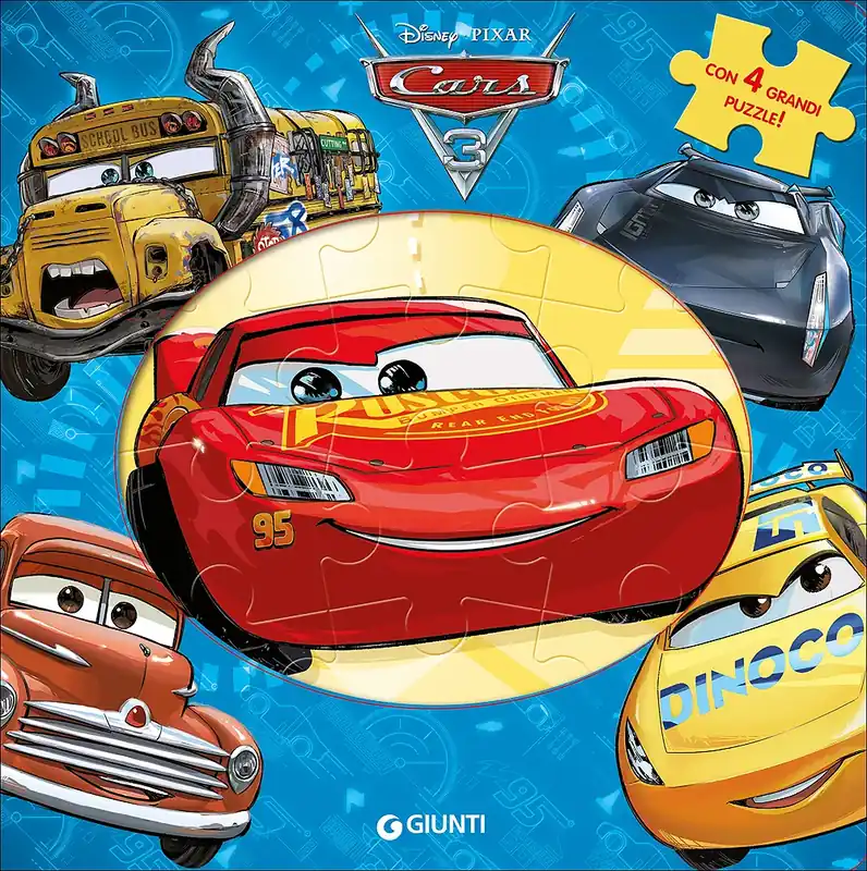 Promo Stagionale Libri Puzzle - Cars 3 Con 4 grandi puzzle!
