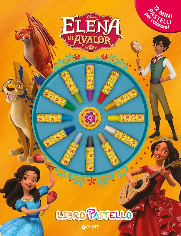 Libro Pastello - Elena di Avalor 12 mini pastelli per colorare! Spedito Oggi