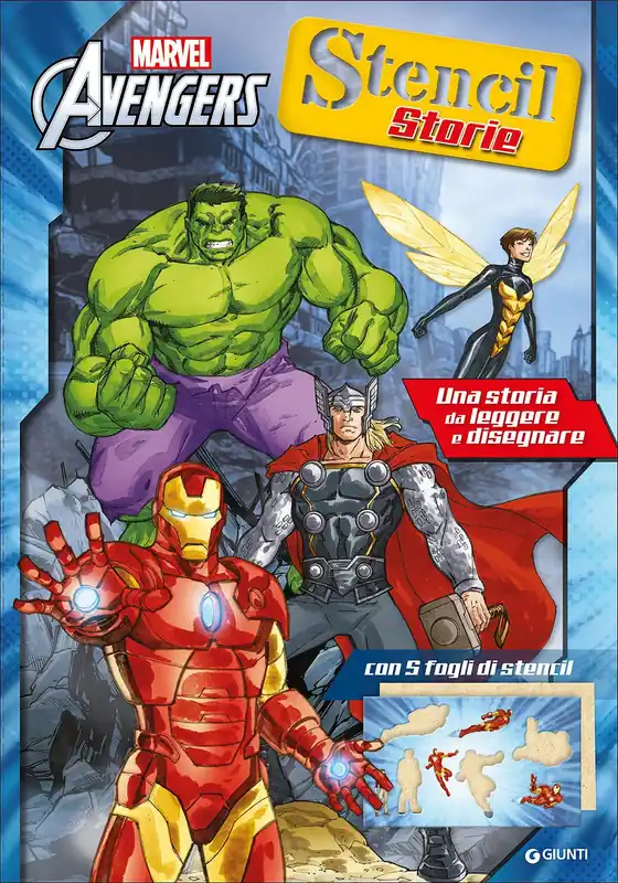 Esclusivo Stencil Storie - Avengers Una storia da leggere e disegnare - Con 5 fogli di stencil