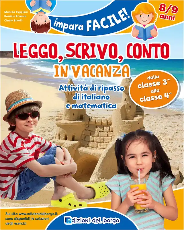 Leggo scrivo conto in vacanza - 8/9 anni Attività di ripasso di italiano e matematica Economico