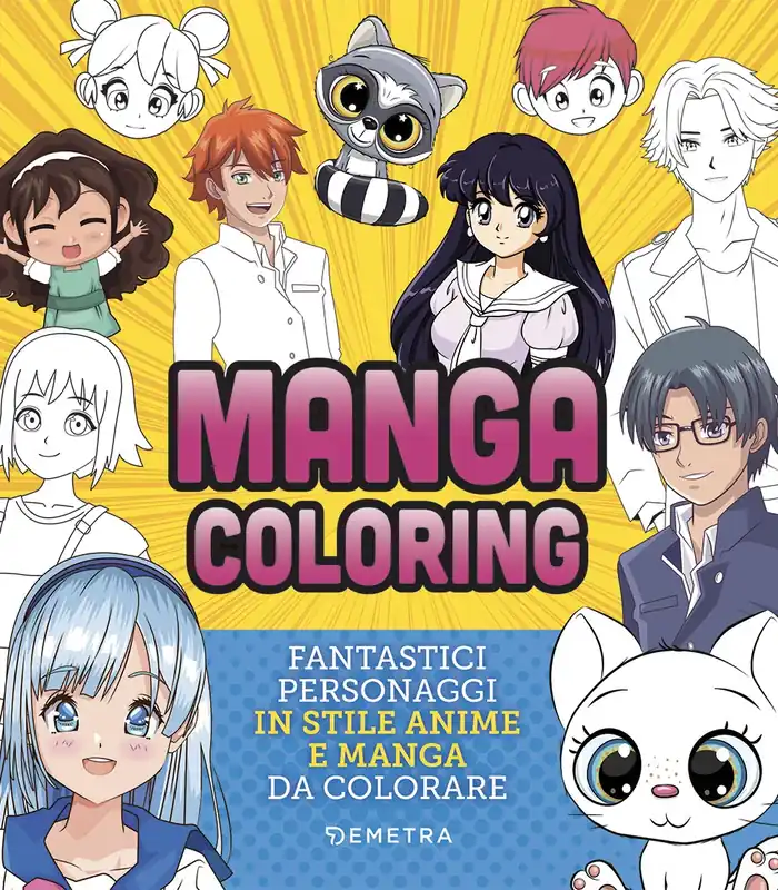 Occasione Manga Coloring Fantastici personaggi in stile anime e manga da colorare