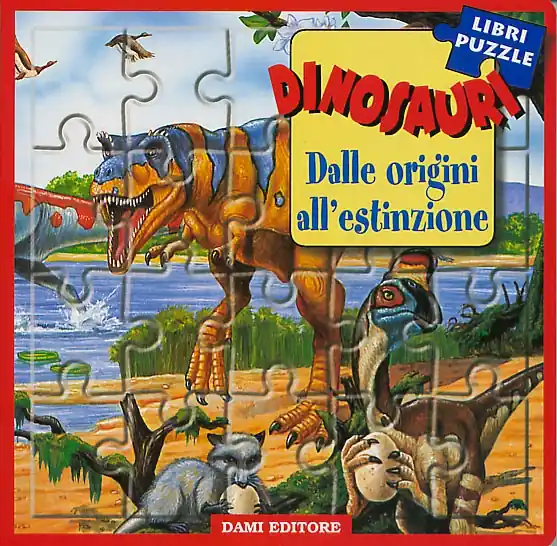 Dinosauri. Dalle origini all‘estinzione con 5 puzzles da 20 pezzi Spedizione Espresso