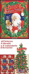 Solo Oggi Il Libro-Albero di Babbo Natale Con le finestrelle del Calendario d‘Avvento e 4 libretti