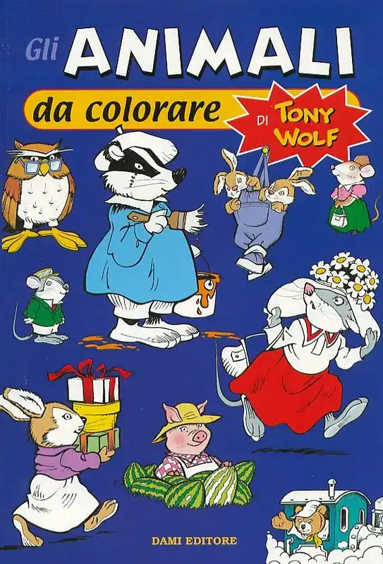 Gli animali da colorare di Tony Wolf Prezzo Scontato
