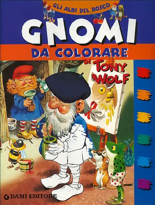 Gnomi da colorare di Tony Wolf Reso Gratuito