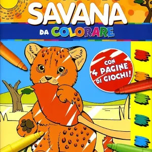 Ultime Pezzi I cuccioli della Savana da colorare con 4 pagine di giochi!