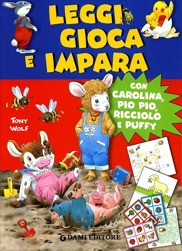 Leggi, gioca e impara con Carolina, Pio Pio, Ricciolo e Puffy Occasione