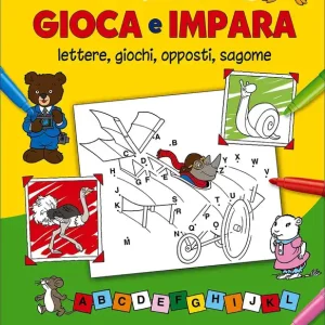 Affare Colora Gioca e Impara Lettere, giochi, opposti, sagome