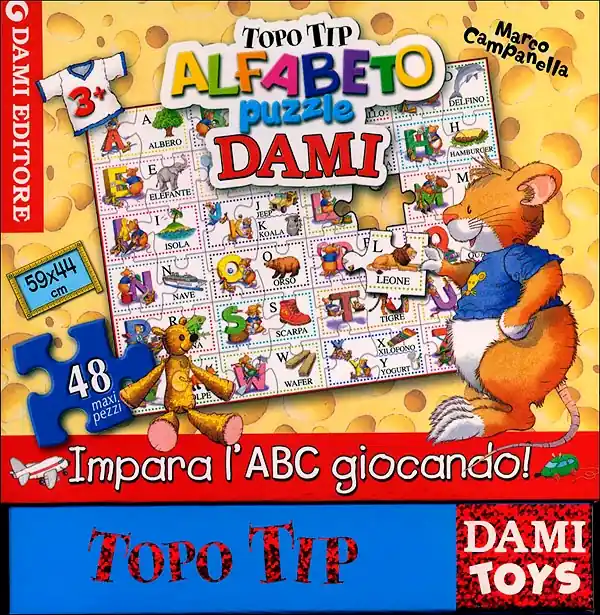 Più Venduto Topo Tip Alfabeto Puzzle Dami. Impara l‘ABC giocando! Dami Toys