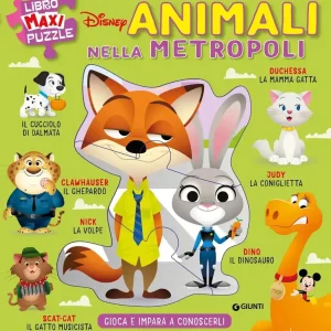 Animali nella metropoli Libro Maxi Puzzle Gioca e impara a conoscerli Reso Gratuito
