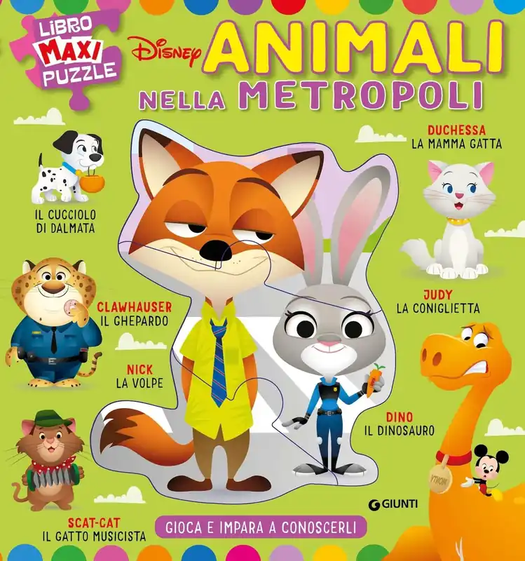 Animali nella metropoli Libro Maxi Puzzle Gioca e impara a conoscerli Reso Gratuito