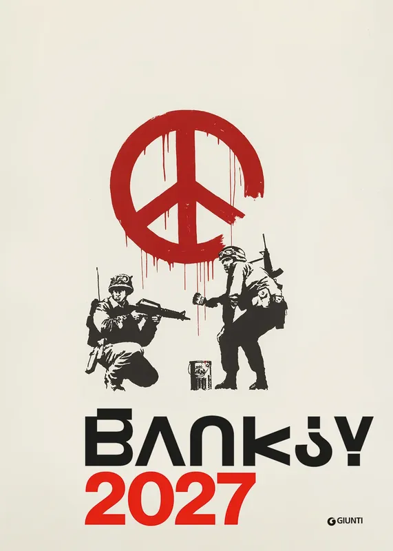 Calendario Banksy 2027 da parete (30 x 42 cm) Soddisfatti O Rimborsati