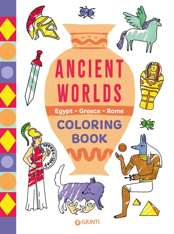 Offerta Lampo Ancient Worlds. Egypt, Greece, Rome Coloring Book