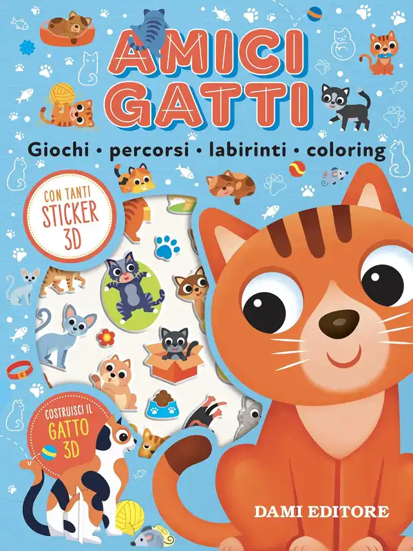 Sconto Amici Gatti Giochi, percorsi, labirinti, coloring
