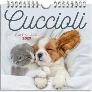 Calendario Cuccioli 2027 da tavolo (17 x 16 cm) Più Venduto