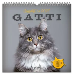 Calendario Gatti 2027 da parete (30 x 30 cm) Pagamento Sicuro
