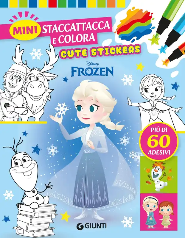 Frozen Mini Staccattacca e colora Cute Stickers Più di 60 adesivi Più Venduto