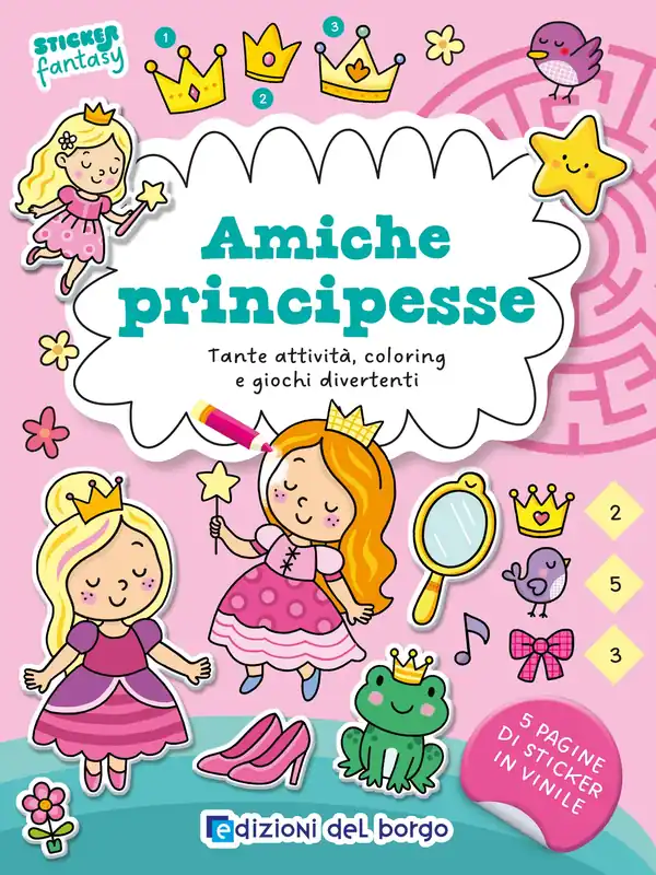 Prezzo Conveniente Amiche principesse Tante attività, coloring e giochi divertenti